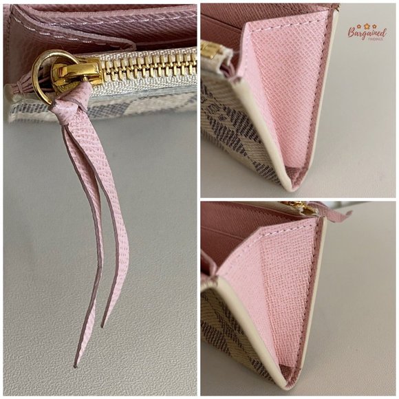 Authentic Louis Vuitton Damier Azur Coated Canvas Leather Rosalie Coin Purse - Picture 12 of 12